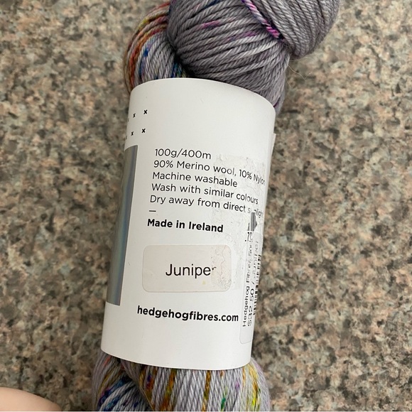 Hedgehog Fibres Juniper Sock Yarn Skein in - Picture 4 of 5